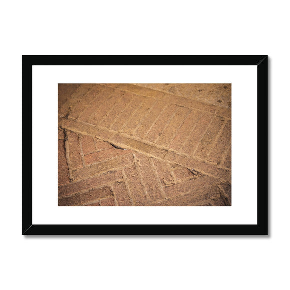 Terracotta Paving - Tuscany Collection Framed & Mounted Print