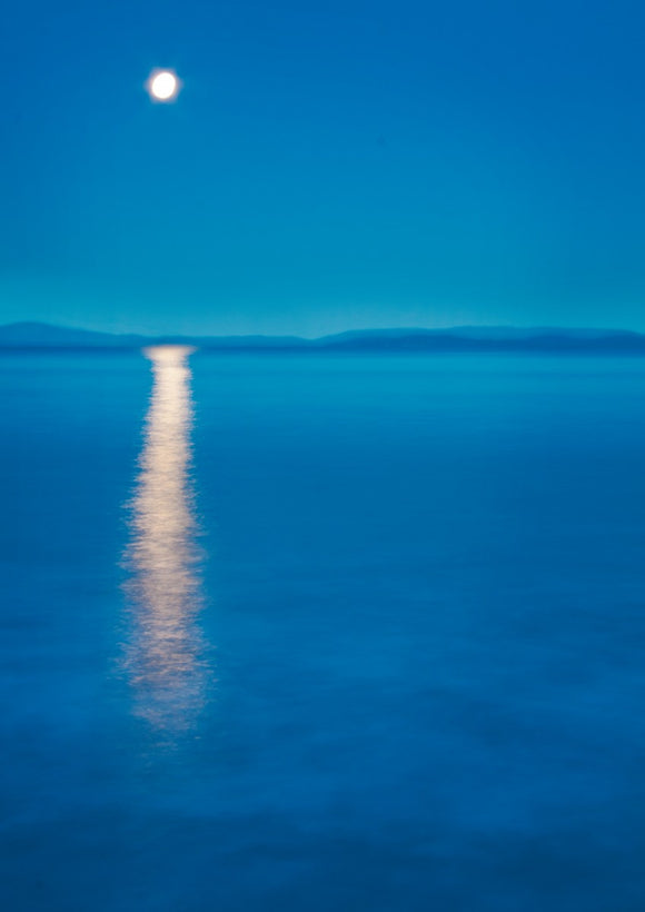 Moonrise Over Sea