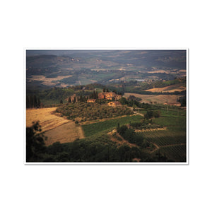 Villa on the Hill - Tuscany Collection  Fine Art Print