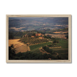 Villa on the Hill - Tuscany Collection  Framed Print