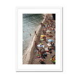 Bathers in the Late Afternoon Sun - Cinque Terre Collection Framed & Mounted Print