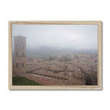 Volterra Through the Mist - Tuscany Collection  Framed Print