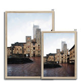 San Gimignano on a Damp, Misty Morning - Tuscany Collection  Framed Print