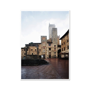 San Gimignano on a Damp, Misty Morning - Tuscany Collection  Fine Art Print