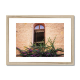 Window and Bougainvillea  Framed & Mounted Print