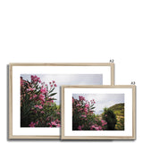 Monterosso Headland Through Flowers - Cinque Terre Collection Framed & Mounted Print