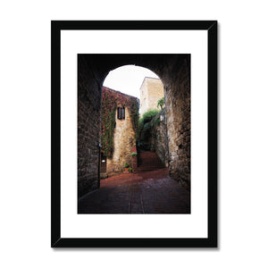 Archway in San Gimignano - Tuscany Collection  Framed & Mounted Print