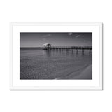 Jetty in Black and White - Sorrento Beach Collection  Framed & Mounted Print