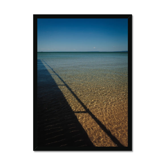 Jetty Shadow - Sorrento Beach Collection Framed Print