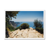 Lookout on the way to Portovenere Framed Print