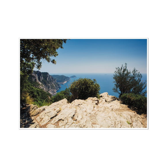 Lookout on the way to Portovenere Fine Art Print