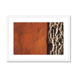 Peach and Stone Building Texture  Framed & Mounted Print