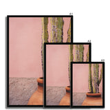 Terracotta and Pink Framed Print