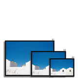 Blue and White - Corsica Collection Framed Print