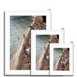 Bathers in the Late Afternoon Sun - Cinque Terre Collection Framed & Mounted Print