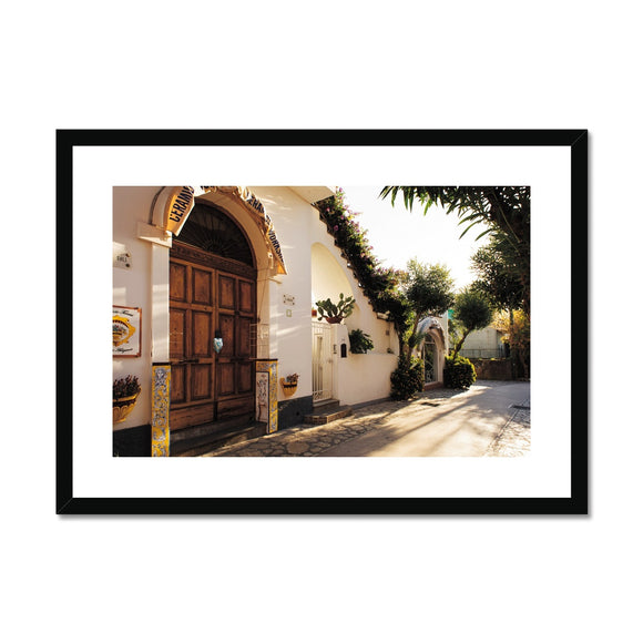 Anacapri Main Street - Capri Collection Framed & Mounted Print