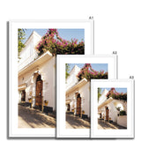 Main Street Bougainvillea - Capri Collection Framed & Mounted Print