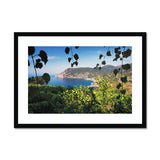 Monterosso Through The Vines - Cinque Terre Collection Framed & Mounted Print