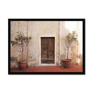 Mediterranean Textures Framed Print