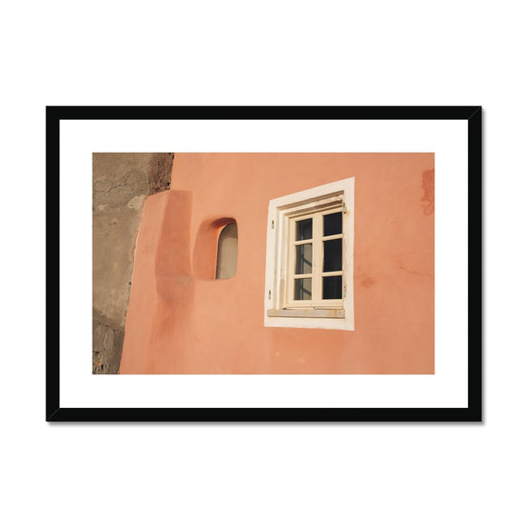 Window and Curves Framed & Mounted Print