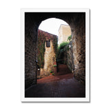 Archway in San Gimignano - Tuscany Collection  Framed Print