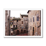 San Gimignano Buildings - Tuscany Collection Framed Print