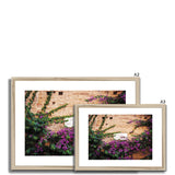 Street Sign and Bougainvillea - Tuscany Collection Framed & Mounted Print