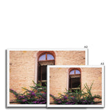 Window and Bougainvillea  Framed Print