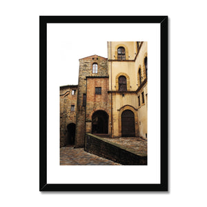 A Quiet Corner in Volterra Framed & Mounted Print