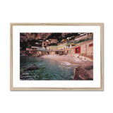 Aquamarine Waters and Pink Skies - Capri Collection Framed & Mounted Print