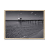 Jetty in Black and White - Sorrento Beach Collection  Framed Print