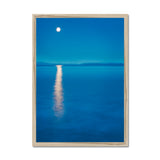 Moonrise Over Sea Framed Print