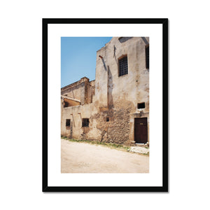 Sandstone Building - Corsica Collection Framed & Mounted Print