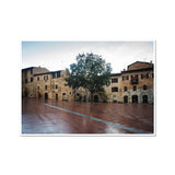 Town Square in San Gimignano - Tuscany Collection  Fine Art Print