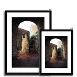 Archway in San Gimignano - Tuscany Collection  Framed & Mounted Print