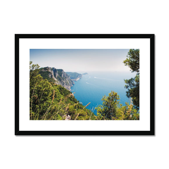 Hiking to Portovenere Framed & Mounted Print