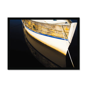 Boat Reflection  Framed Print - Arte Della Fotografia