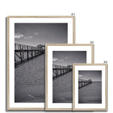 Boathouse Black and White - Sorrento Beach Collection Framed & Mounted Print