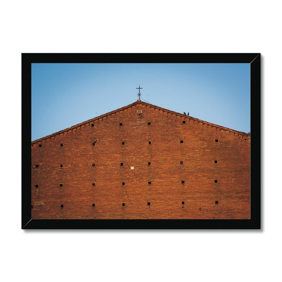 Pigeons on the Church - Tuscany Collection  Framed Print