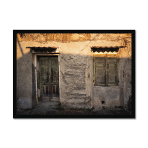 Window, Door and Shadow Framed Print