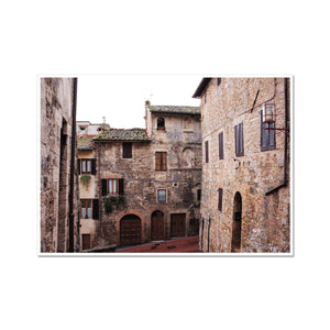 San Gimignano Buildings - Tuscany Collection Fine Art Print