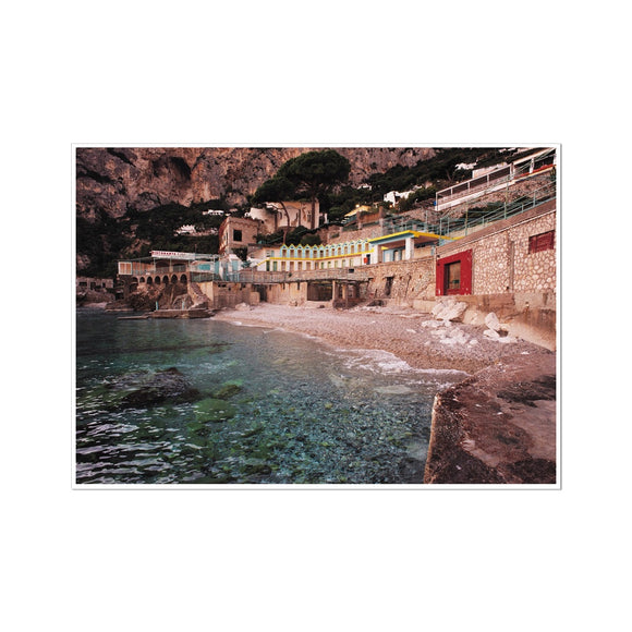 Aquamarine Waters and Pink Skies - Capri Collection Fine Art Print