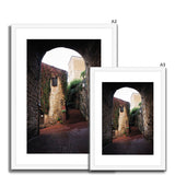 Archway in San Gimignano - Tuscany Collection  Framed & Mounted Print