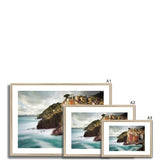 Riomaggiore with Whispy Water in Colour - Cinque Terre Collection Framed & Mounted Print