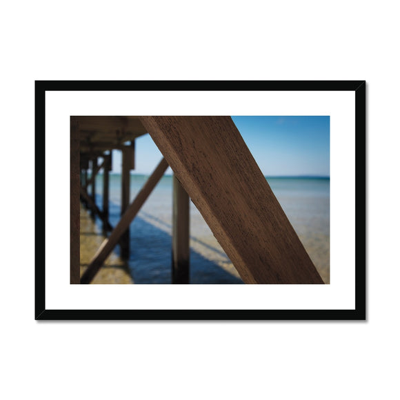 Under Jetty Details - Sorrento Beach Collection Framed & Mounted Print