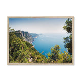 Hiking to Portovenere Framed Print