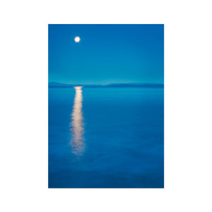 Moonrise Over Sea Fine Art Print