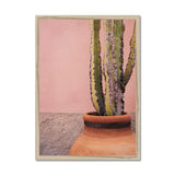 Terracotta and Pink Framed Print