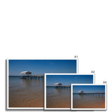 Jetty Boathouse - Sorrento Beach Collection  Framed Print