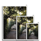 Light Streaks in Boboli Gardens - Tuscany Collection Framed Print